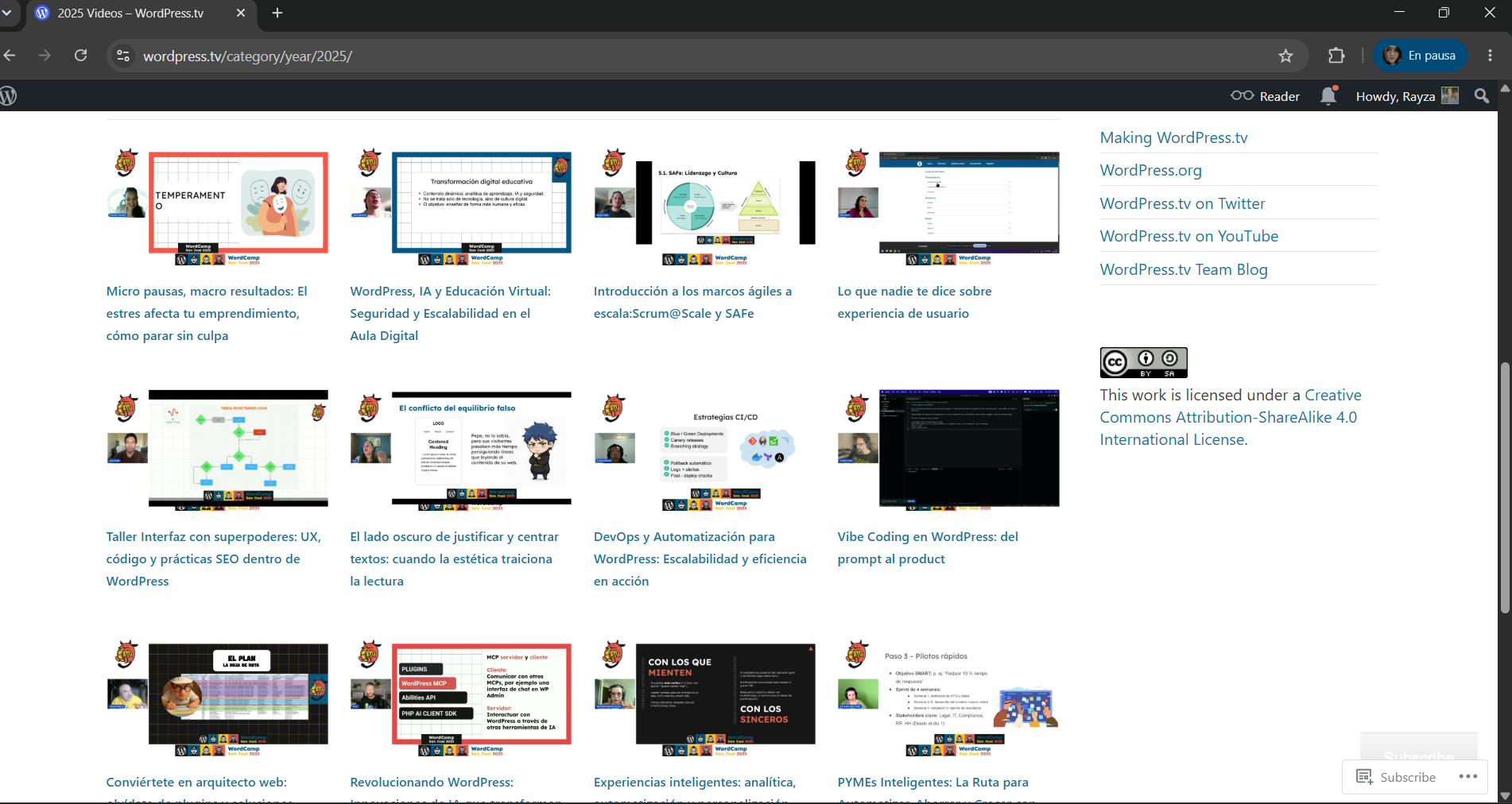 WordPress TV