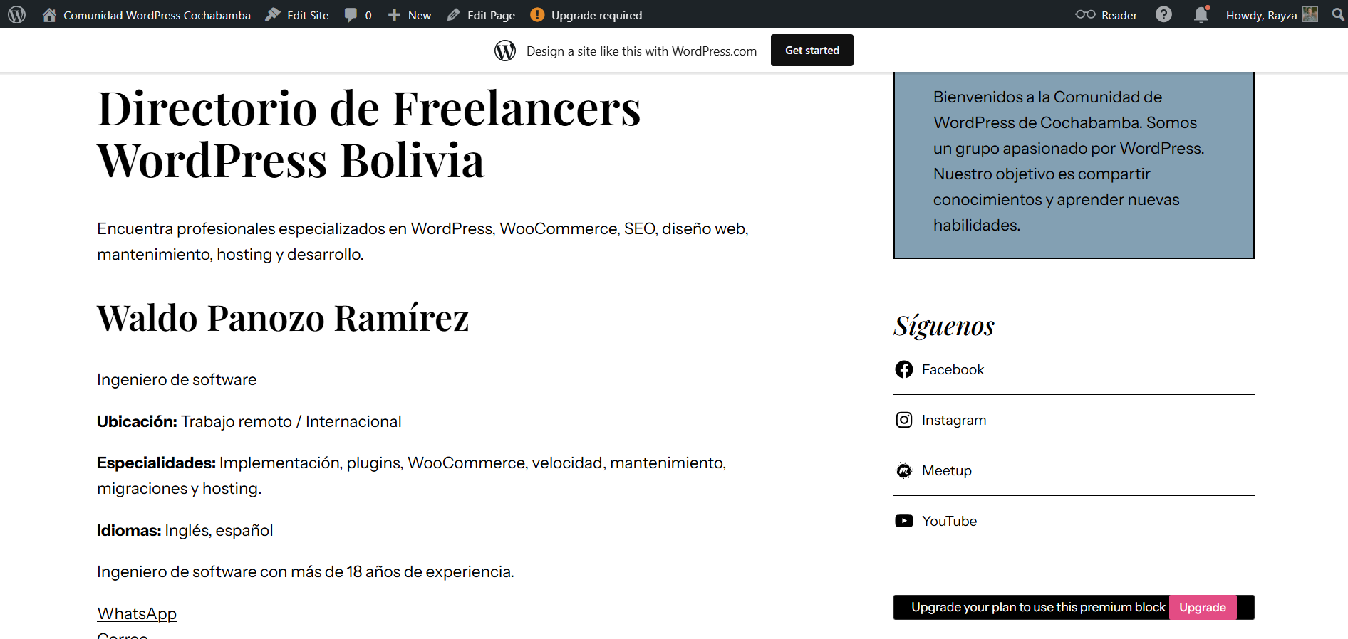 Potenciando WordPress Bolivia